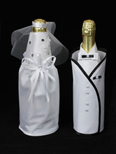 свадебные украшения на шампанское 040108