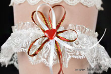 бело-красная свадебная подвязка для невесты, каталог, фото, цены, купить, москва, недорого, 2017