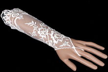 свадебные перчатки-митенки