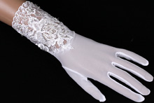 белые свадебные перчатки с пальцами, купить в москве, фото