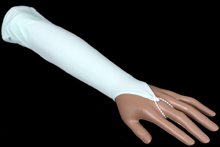 бирюзовые перчатки-митенки, купить в интернет-магазине с  доставкой