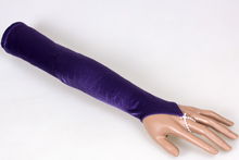 купить  фиолетовые перчатки-митенки к вечернему платью, доставка, каталог