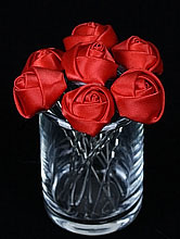 украшения для волос, шпильки для волос в виде крупной красной розы