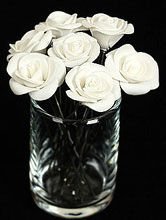 украшения для волос, шпильки для прически в виде белых роз, фото, цены москва