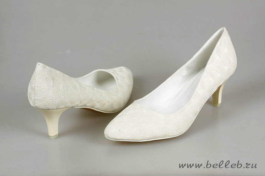 свадебные туфли цвета айвори (шампань, светло-бежевый, кремовый) большого размера №246